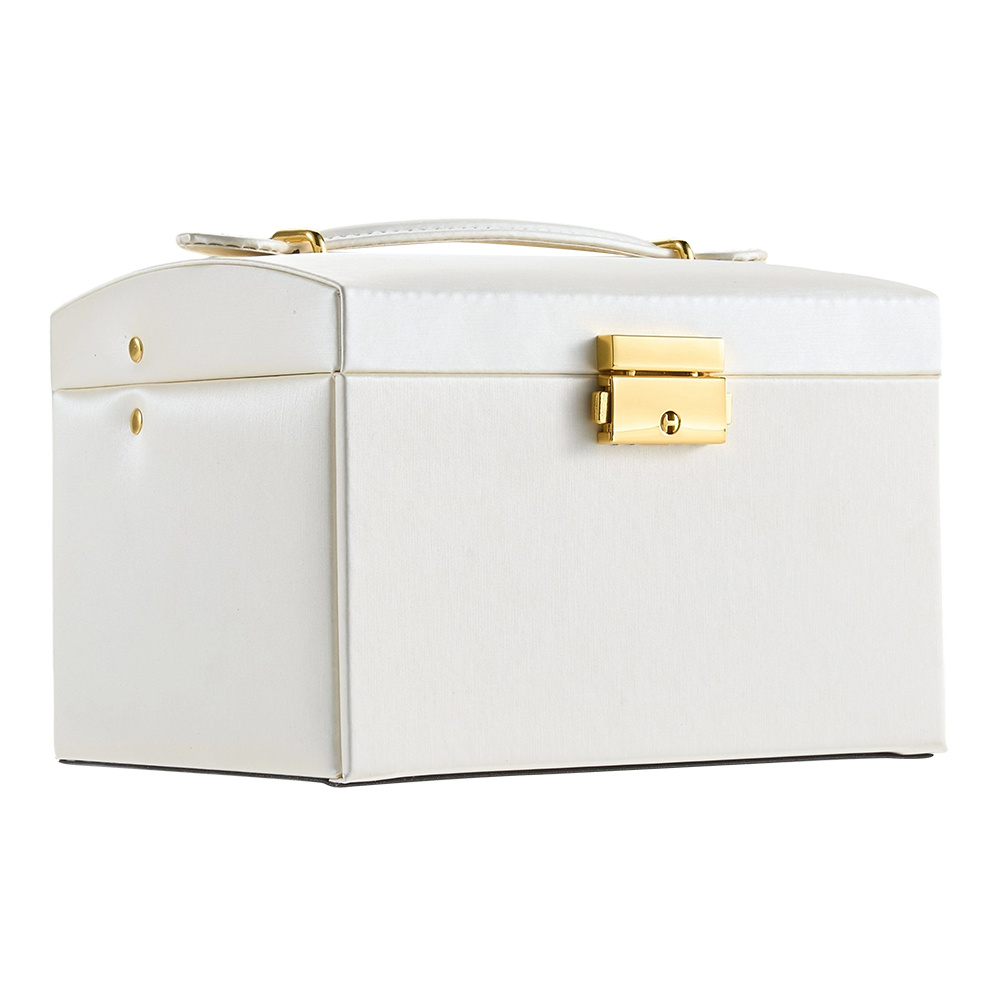Travel Portable Jewelry Box with Drawers, Multi-Compartment Design